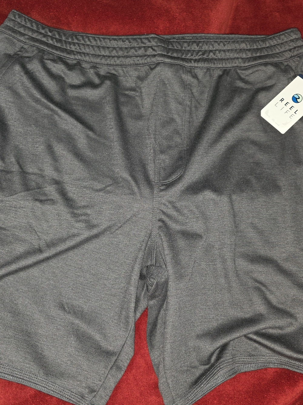 Reef Men's Dark Gray Athletic Performance Shorts